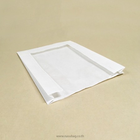 White Window Flat Paper Bag