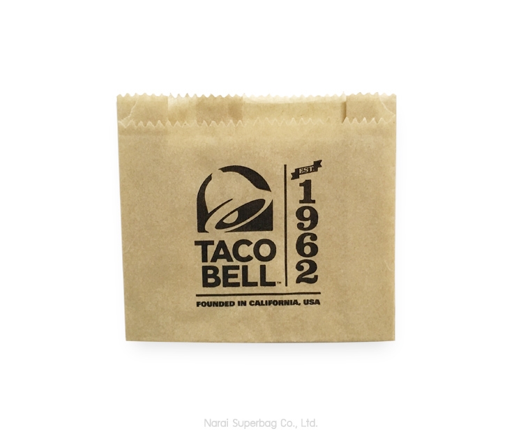 ถุงกระดาษ Tacobell 